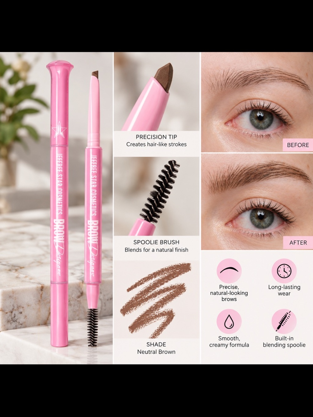 Jeffree Star Ginger brow designer
